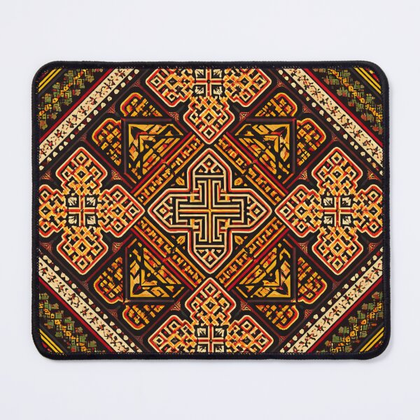 Item preview, Ethiopian Lalibela Inspired Cross Geometric Pattern designed and sold by Myra365Art.