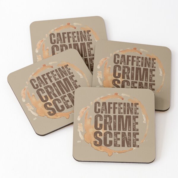 Item preview, Funny Coffee Stain for Coffee Lovers Quote Caffeine Crime Scene  designed and sold by Artycom.
