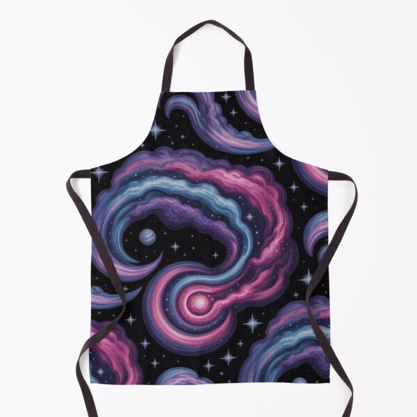 Item preview, Cosmic Nebula Swirls & Stars Seamless Pattern designed and sold by Midnight Veil Designs.