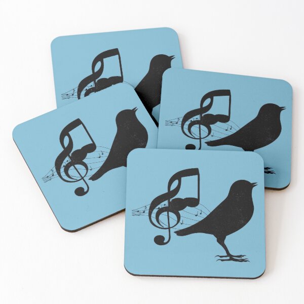 Item preview, Bird sings on blue sky designed and sold by anytka.