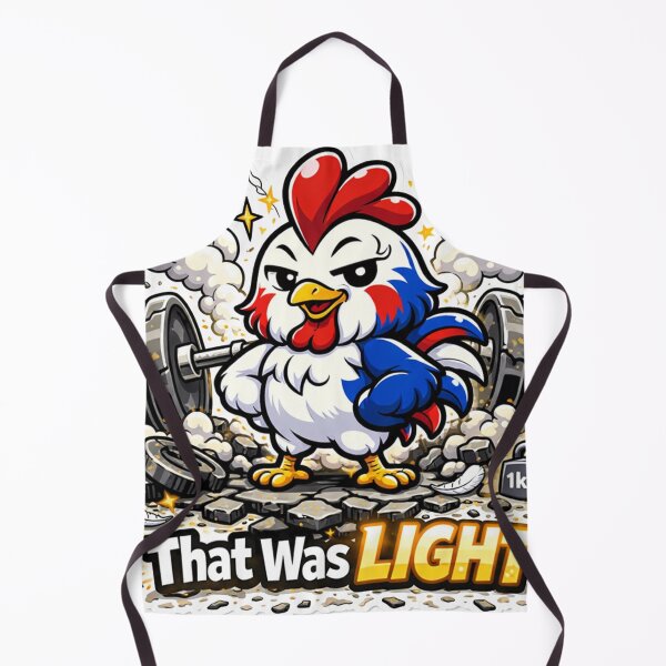 Item preview, That Was Light Funny Gym Chicken - Workout Meme Sticker designed and sold by les3cerises.