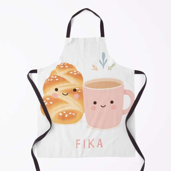 Item preview,   Kawaii Coffee and Kanelbullar Fika Cute Scandinavian Art designed and sold by BobaBunny76.