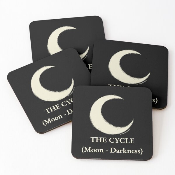 Item preview, Cycle - Neolithic Cipher - Moon and Darkness - Minimalist T-Shirt - #1 designed and sold by Message from Earth.