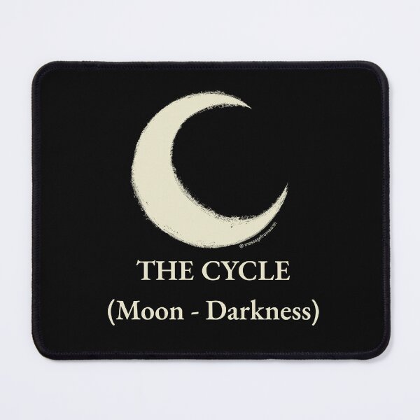 Item preview, Cycle - Neolithic Cipher - Moon and Darkness - Minimalist T-Shirt - #1 designed and sold by Message from Earth.