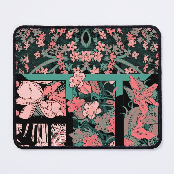 Item preview, Bold Green and Pink Flowers designed and sold by Nimlongarts.
