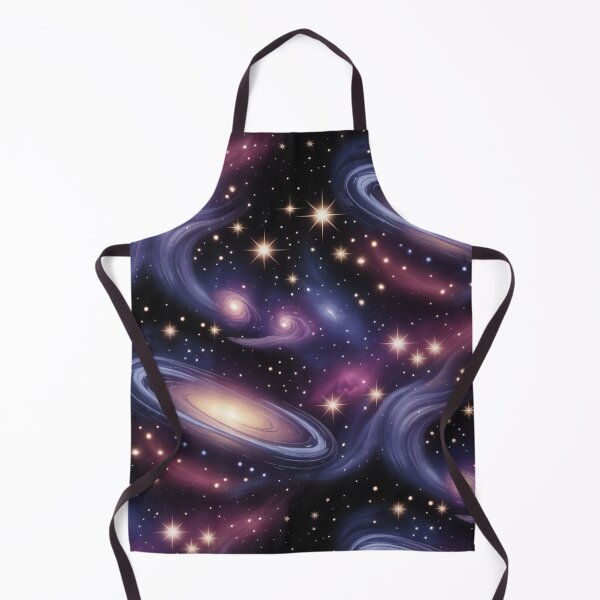 Item preview, Celestial Galaxy Swirls & Stars Seamless Pattern designed and sold by Midnight Veil Designs.