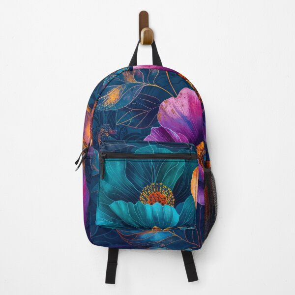 Item preview, Vibrant Flowers on Dark Background designed and sold by MargaretWiktor.