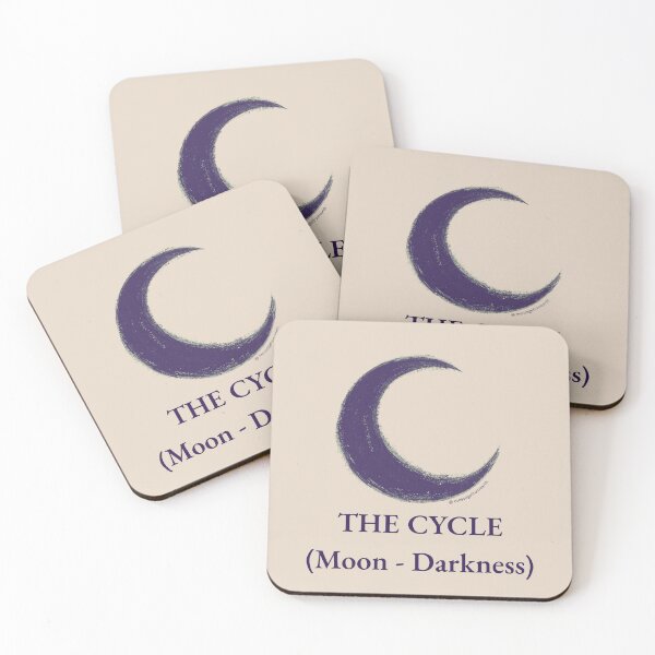 Item preview, Cycle - Neolithic Cipher - Moon and Darkness - Minimalist T-Shirt - #2 designed and sold by Message from Earth.