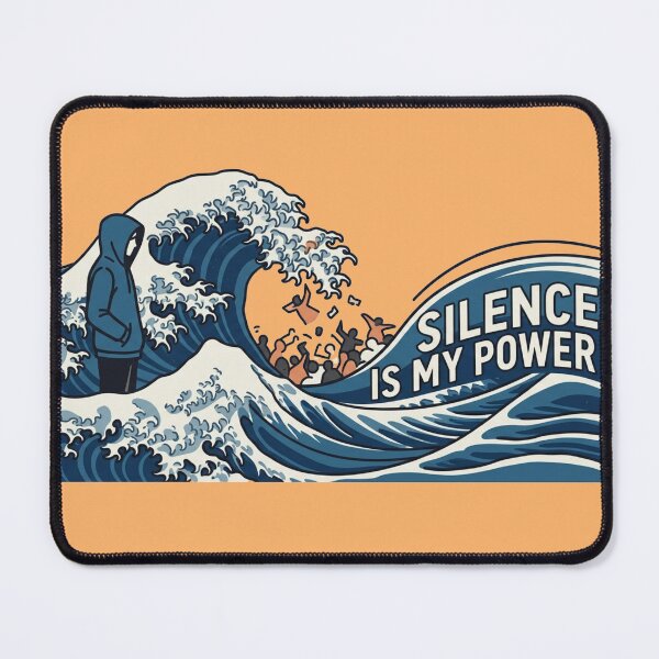 Item preview, Silence Is My Power Introvert Shirt – Quiet Strength Tee, Minimal Talk Aesthetic, Anti Social Design designed and sold by Quiet Mode Studio.