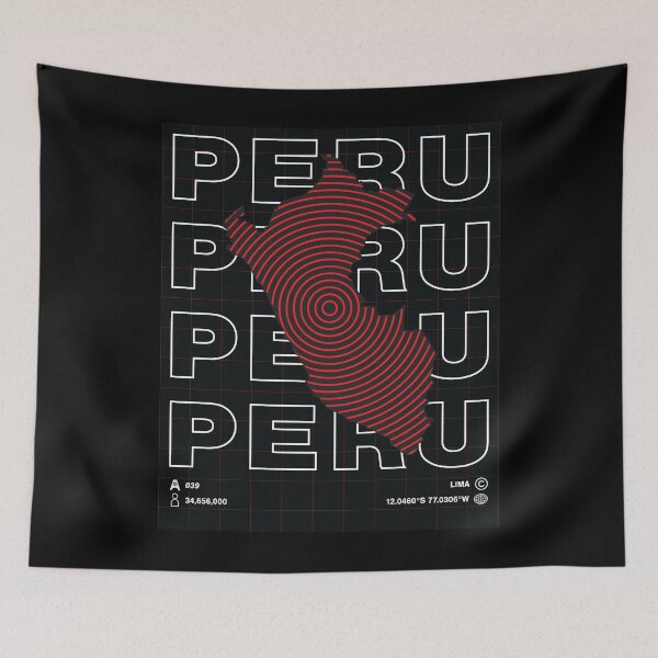 Item preview, Peru Minimal Map designed and sold by Atlas-Array.
