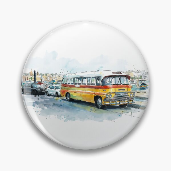 Item preview, Vintage Bus in Marsaxlokk, Malta designed and sold by clausbjoern.