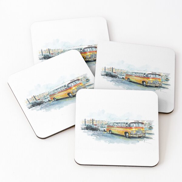 Item preview, Vintage Bus in Marsaxlokk, Malta designed and sold by clausbjoern.