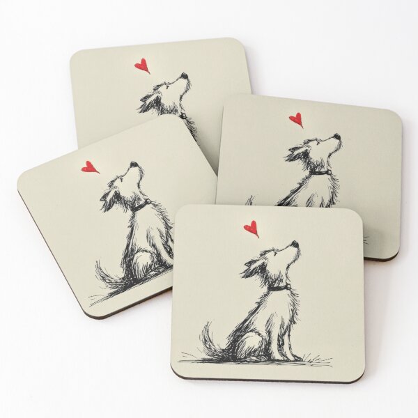 Item preview, Dog with heart in the sky designed and sold by anytka.