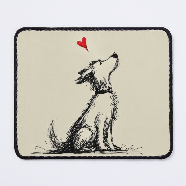 Item preview, Dog with heart in the sky designed and sold by anytka.