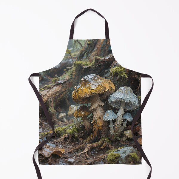 Item preview, Moody Forest Mushrooms Art Print – Dark Cottagecore Woodland Fungi Aesthetic, Magical Nature Painting designed and sold by cr6zym1nd.