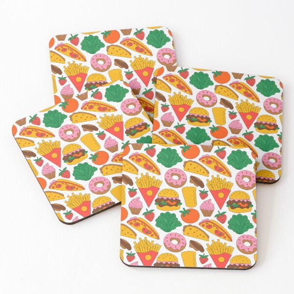 Item preview, Fast Food Feast Seamless Pattern designed and sold by Midnight Veil Designs.