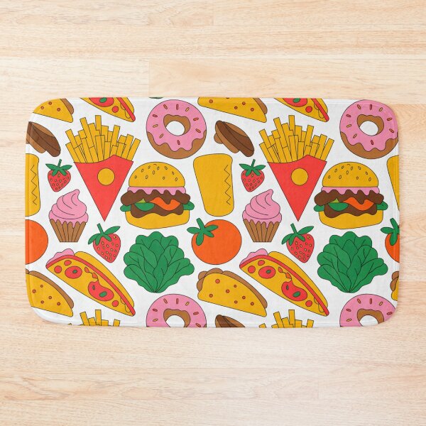 Item preview, Fast Food Feast Seamless Pattern designed and sold by Midnight Veil Designs.
