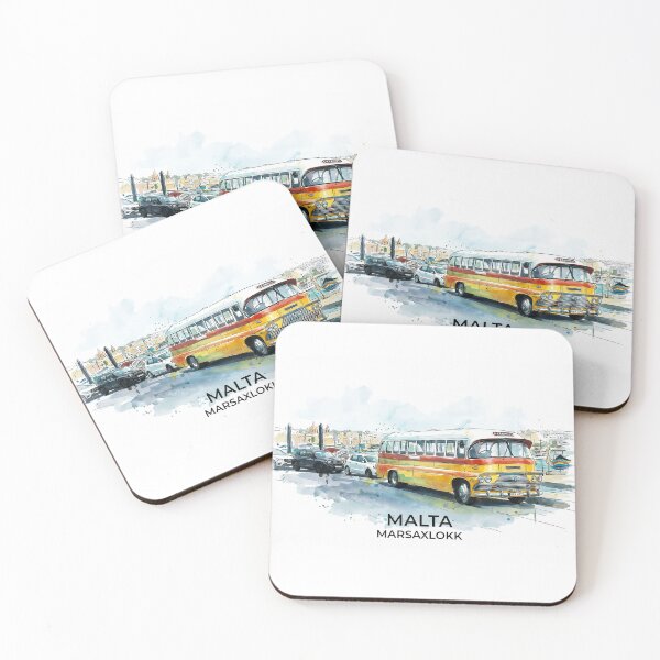 Item preview, Vintage Bus in Marsaxlokk, Malta with name designed and sold by clausbjoern.