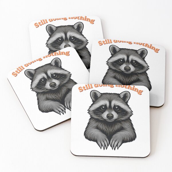 Item preview, Funny Raccoon Still Doing Nothing Lazy Humor Cute Animal Shirt designed and sold by GigaFactory.