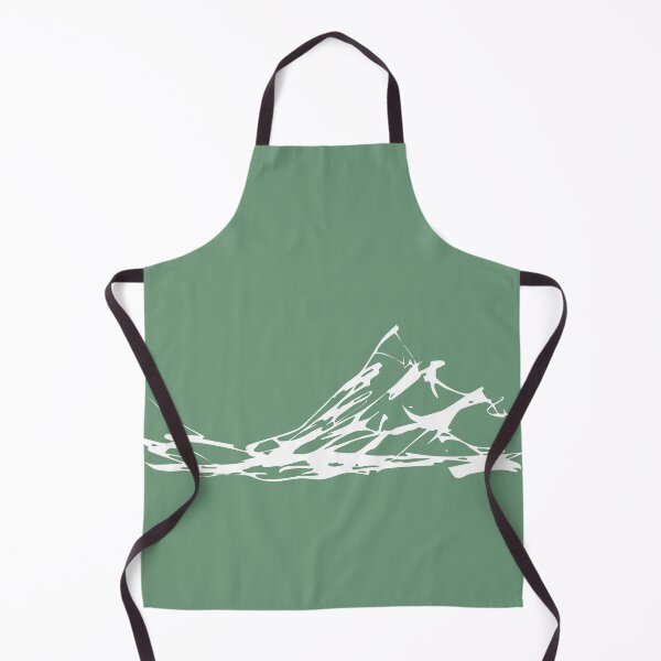 Item preview, Mountain Range IV, Handdrawn Abstract Ink Sketch, Mint Green designed and sold by SWSandraWechner.