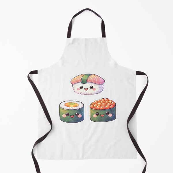 Item preview, Cute Kawaii Sushi Set | Adorable Japanese Food Aesthetic Sticker designed and sold by Dasts Cart.