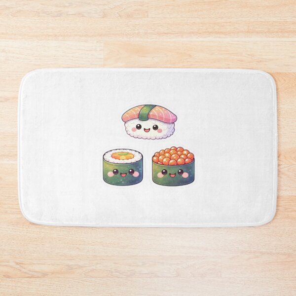 Item preview, Cute Kawaii Sushi Set | Adorable Japanese Food Aesthetic Sticker designed and sold by Dasts Cart.