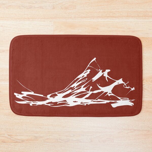 Item preview, Mountain Range IV, Handdrawn Abstract Ink Sketch, Rusty Red designed and sold by SWSandraWechner.