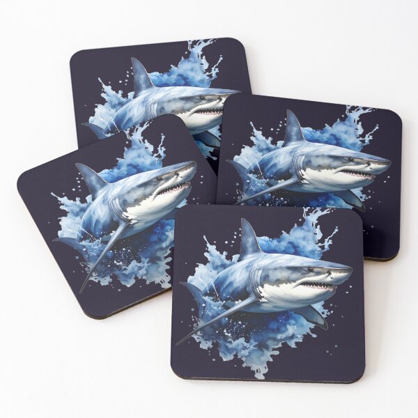 Item preview, King of the Deep, Shark in Blue Water designed and sold by LiskoDesign.