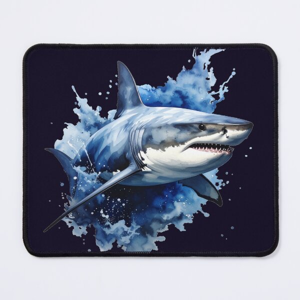 Item preview, King of the Deep, Shark in Blue Water designed and sold by LiskoDesign.