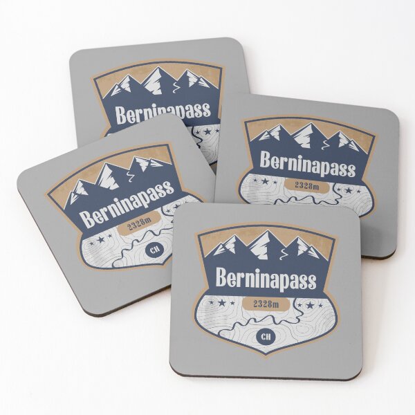 Item preview, Bernina Pass Switzerland Alpine Road Badge designed and sold by CynthiaGraphics.