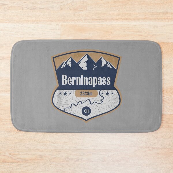 Item preview, Bernina Pass Switzerland Alpine Road Badge designed and sold by CynthiaGraphics.