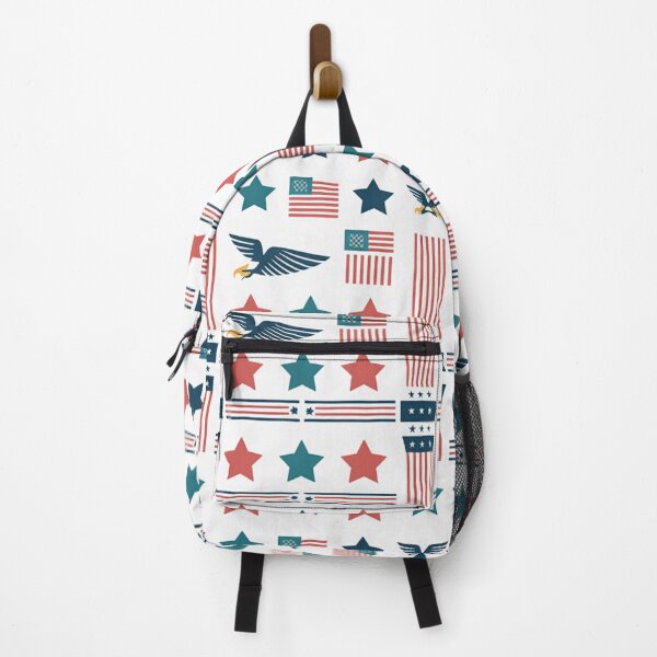 Item preview, Patriotic American Stars Eagles & Flags Seamless Pattern designed and sold by Midnight Veil Designs.