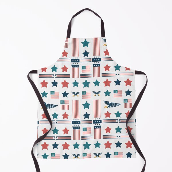 Item preview, Patriotic American Stars Eagles & Flags Seamless Pattern designed and sold by Midnight Veil Designs.