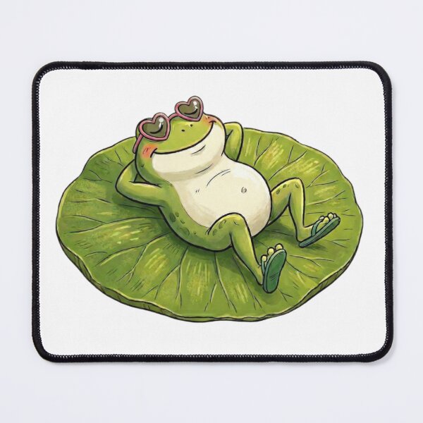 Artikelvorschau, Frosch auf einem Lotusblatt entworfen und verkauft von PP&RAINBOW SHOP.