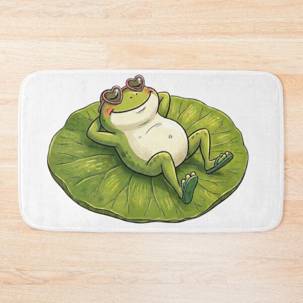 Item preview, Frog on a lotus leaf designed and sold by PP&RAINBOW SHOP.