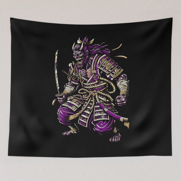 Item preview, Oni Samurai Warrior – Japanese Demon Ronin Illustration designed and sold by onlin3boutiqu3.