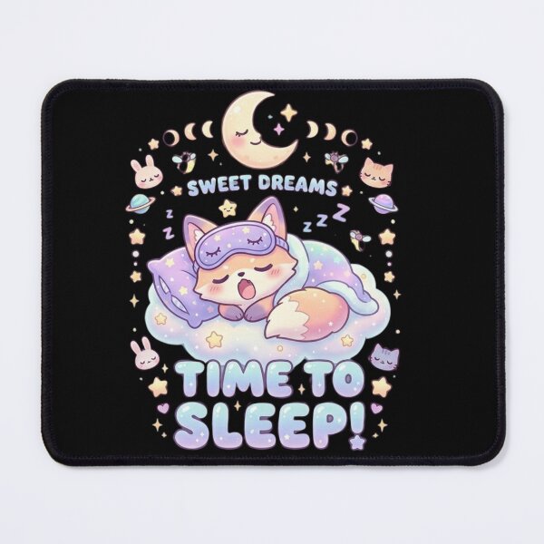 Item preview, Kawaii Sleeping Fox - Sweet Dreams Pastel Aesthetic Art designed and sold by Wear Sculpt.