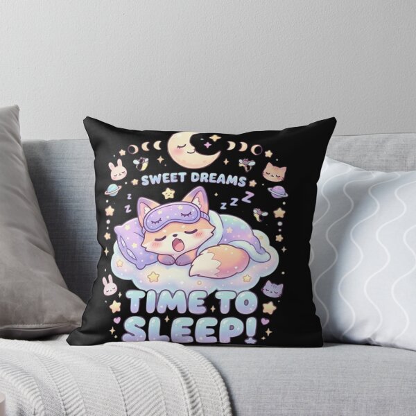 Item preview, Kawaii Sleeping Fox - Sweet Dreams Pastel Aesthetic Art designed and sold by Wear Sculpt.