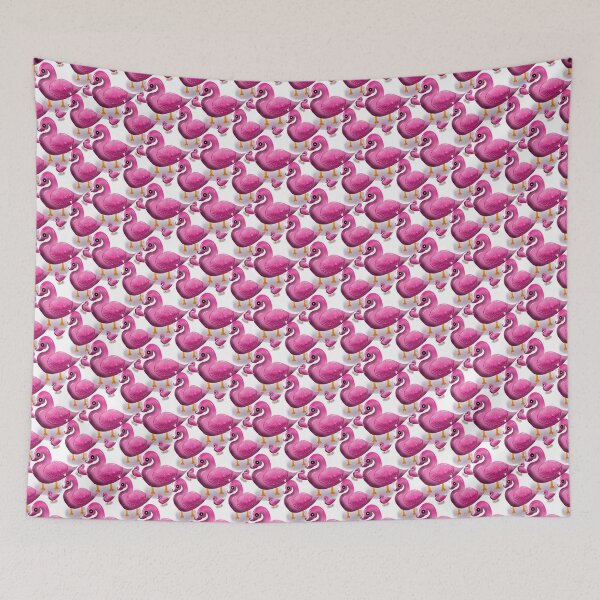 Item preview, Kawaii Pink Duck Pattern – Adorable Aesthetic Maximalist Duckling Art designed and sold by HopeAndHustle.