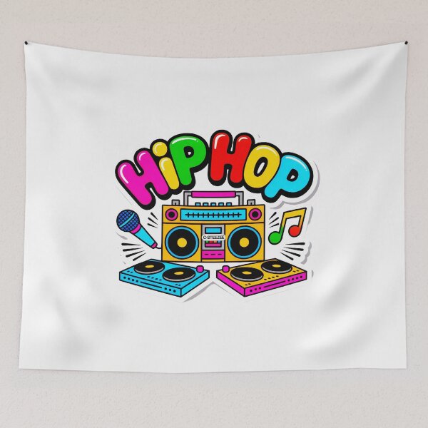 Item preview, Colorful Old School Hip Hop designed and sold by SteezeeStore.