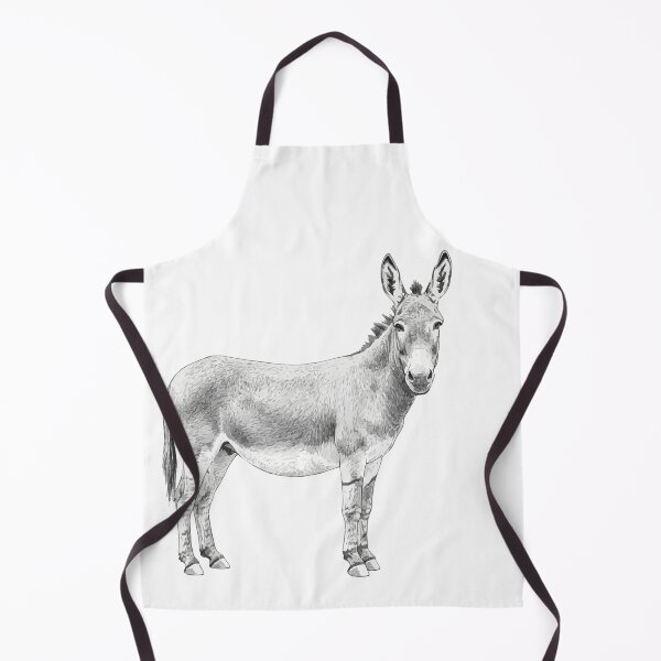 Item preview, Handsome Donkey – Detailed Line Drawing Art designed and sold by furrydrool.