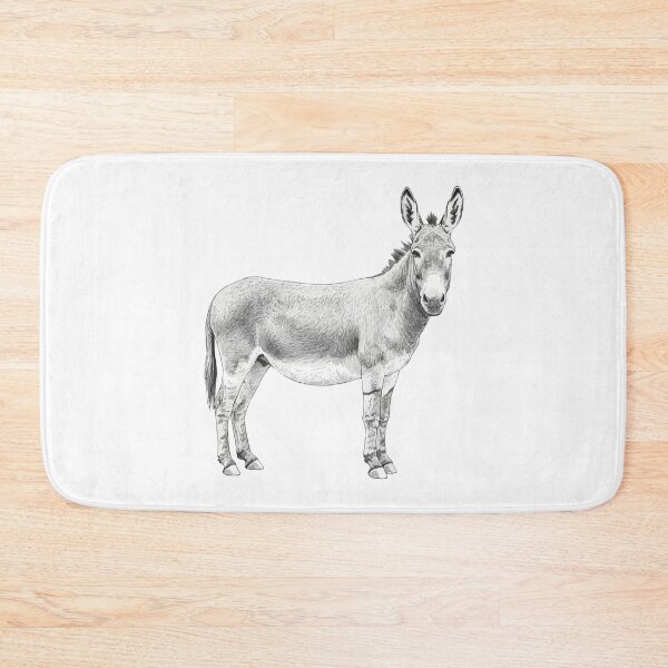 Item preview, Handsome Donkey – Detailed Line Drawing Art designed and sold by furrydrool.