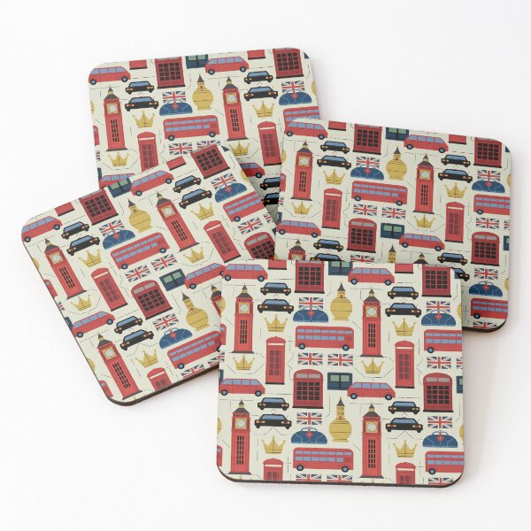 Item preview, Iconic London Symbols Seamless Pattern designed and sold by Midnight Veil Designs.