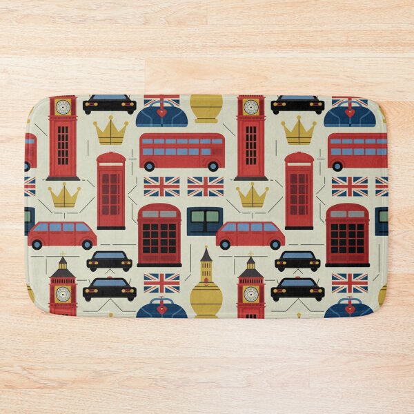 Item preview, Iconic London Symbols Seamless Pattern designed and sold by Midnight Veil Designs.