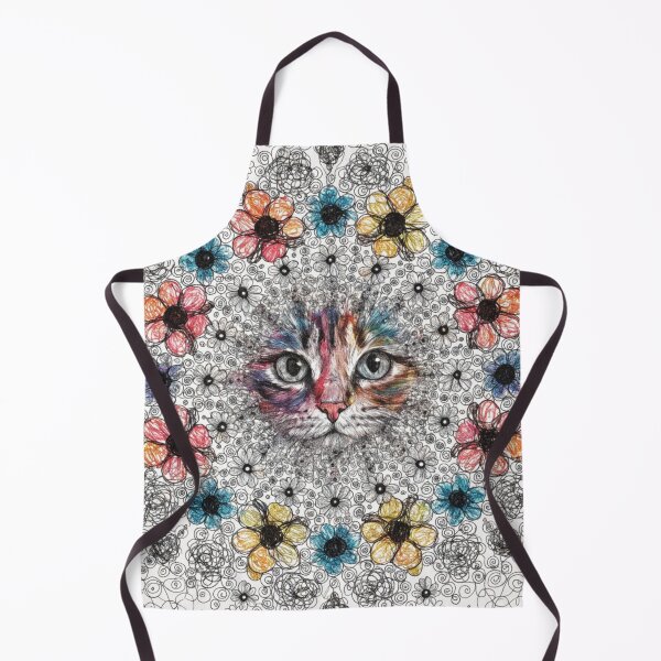 Item preview, Boho Mandala Cat Illustration | Floral Tribal Cat Art | Vintage Ethnic Animal Design designed and sold by Anime9122.
