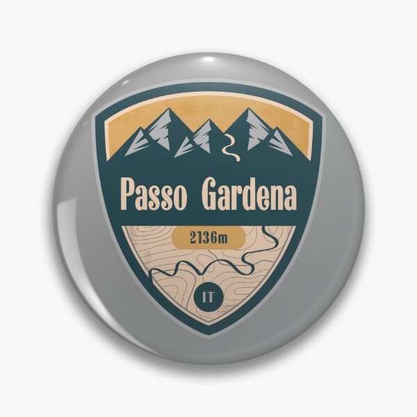 Item preview, Gardena Pass Italy Dolomites Badge designed and sold by CynthiaGraphics.
