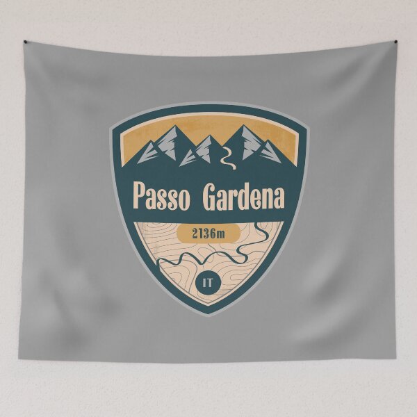 Item preview, Gardena Pass Italy Dolomites Badge designed and sold by CynthiaGraphics.