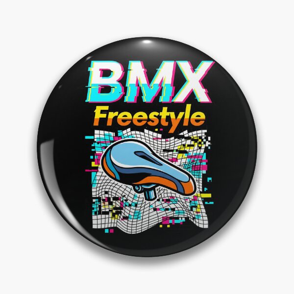 Item preview, Vaporwave Glitch Aesthetic BMX Freestyle Retro Bike Seat designed and sold by Tong4130.