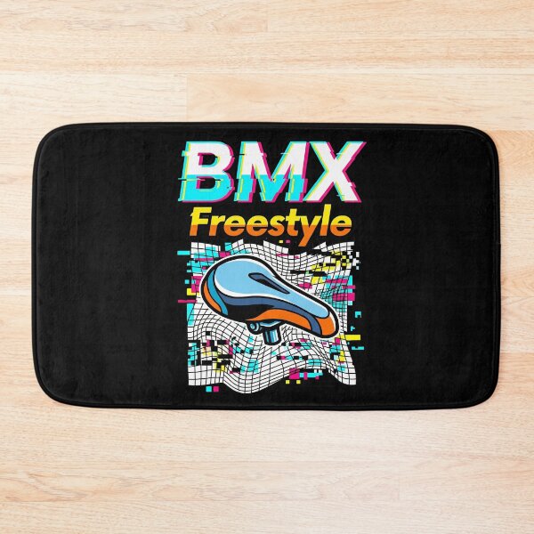 Item preview, Vaporwave Glitch Aesthetic BMX Freestyle Retro Bike Seat designed and sold by Tong4130.