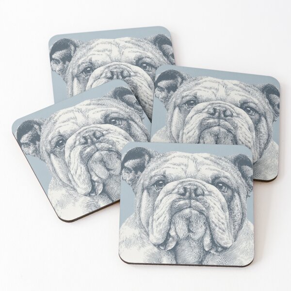Item preview, Bulldog drawing on simple background designed and sold by anytka.